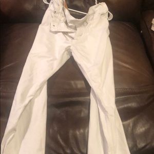 Once-Worn White Levi 501 Jeans